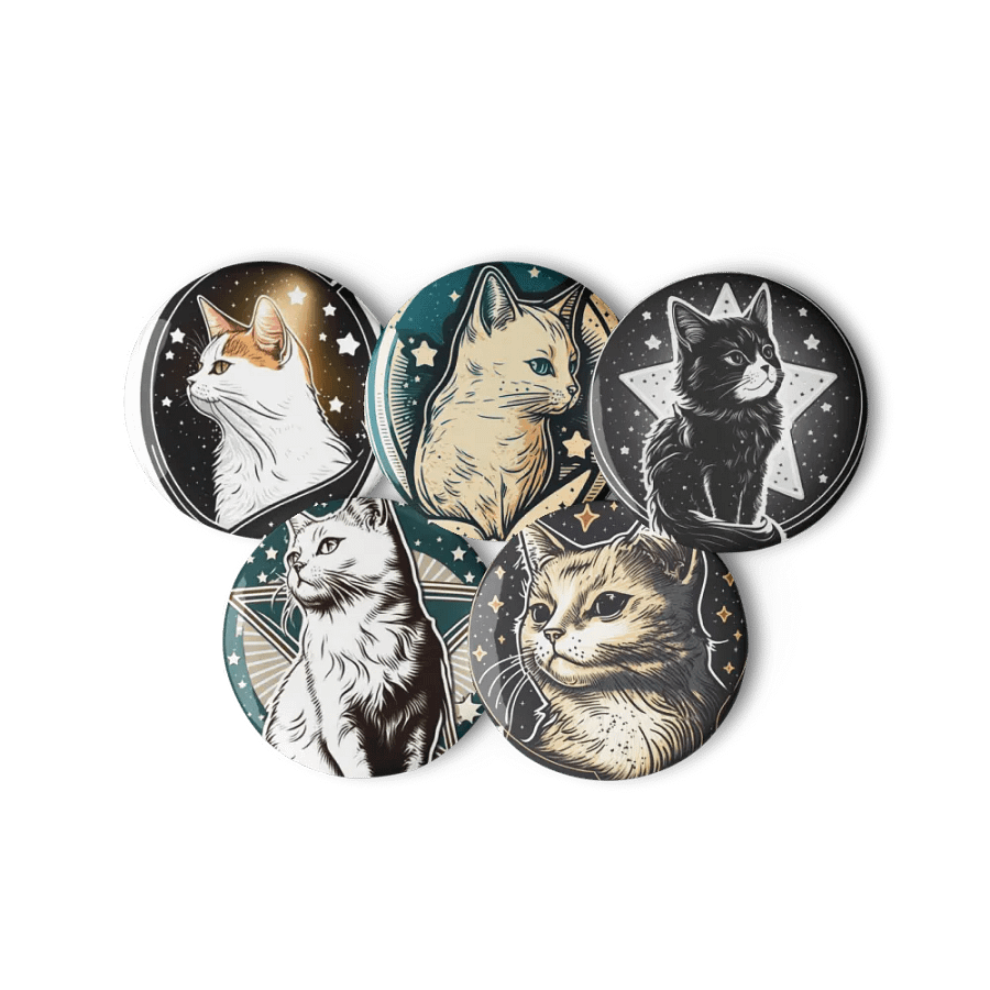 Starry Cat Pin Button Set product image (11)