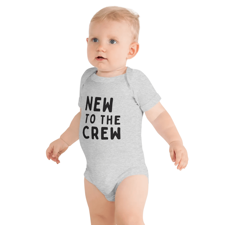 NEW TO THE CREW Baby Short Sleeve Onesie product image (11)