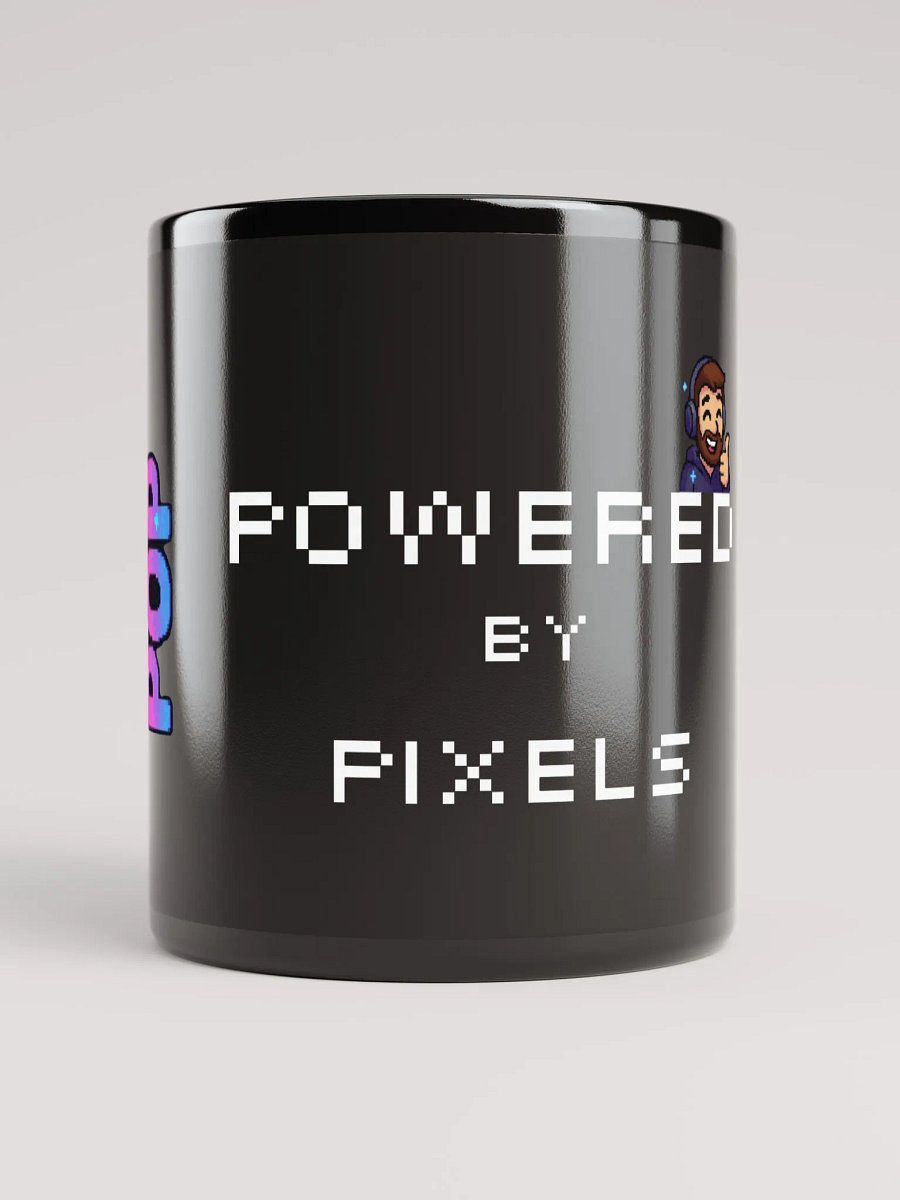 Powered by Pixels Mug – Fuel for the Pixel Gaming Dad product image (10)