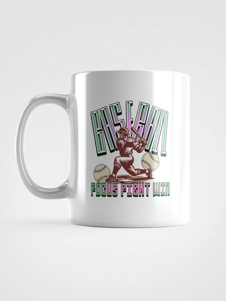 Focus Fight Win Baseball Mug product image (1)
