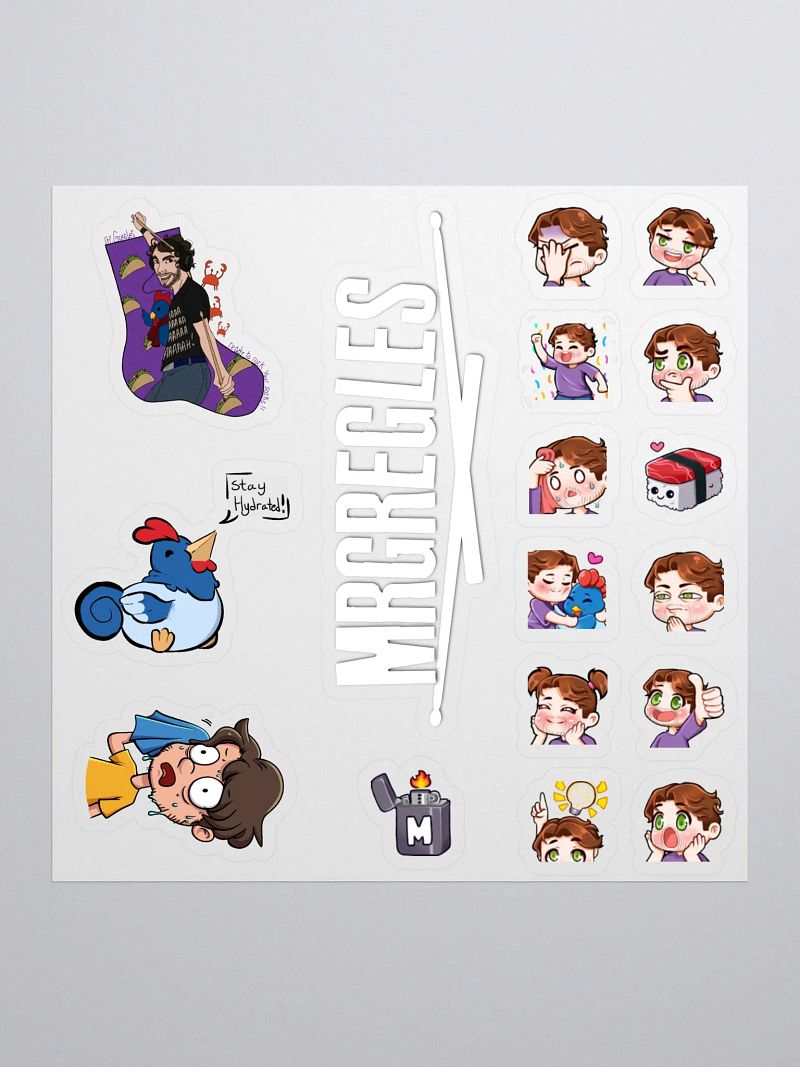 Mrgregles Emote Sticker Pack