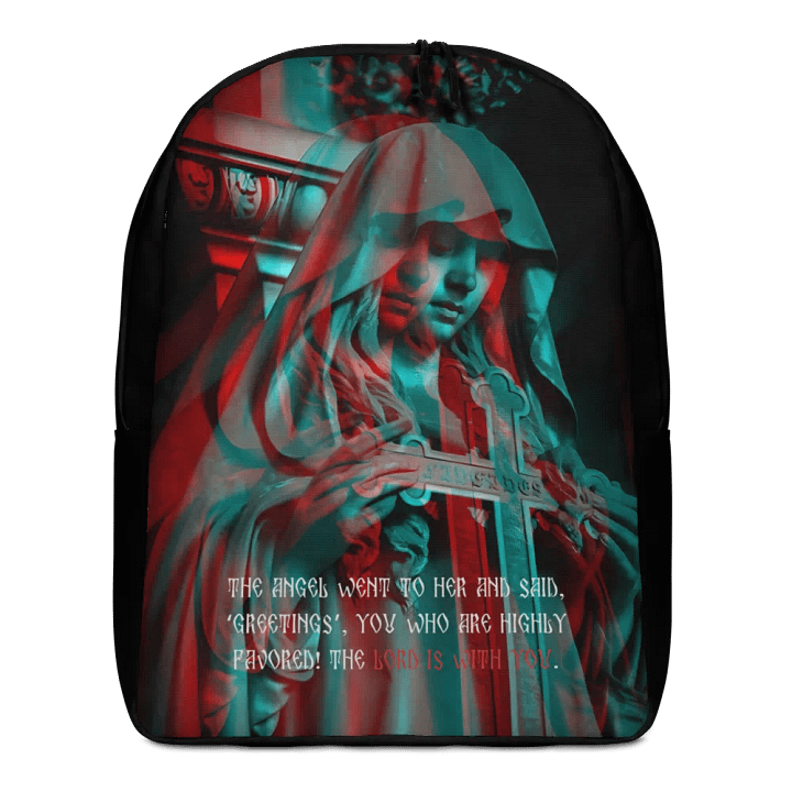 Holy Mary Divine Messenger All-Over Print Backpack product image (1)