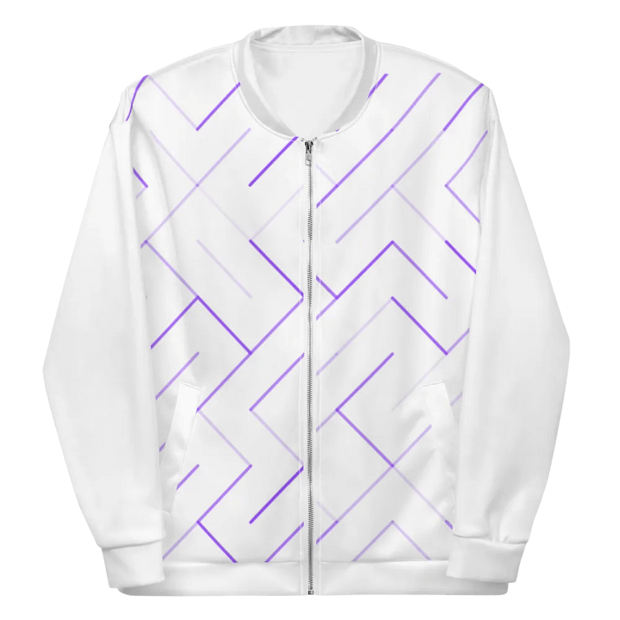 Geometric Melange All-Over Bomber Jacket product image (7)