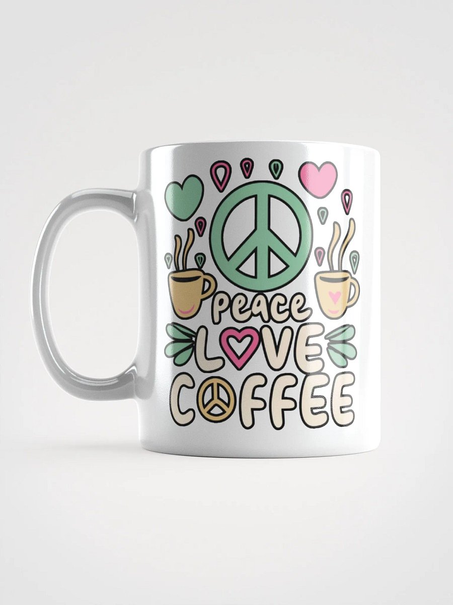 Peace Love Coffee Addict Mug product image (6)