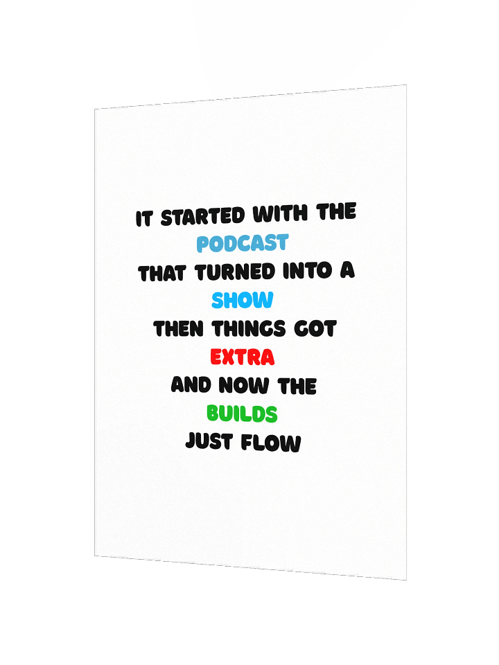 The TDW Story Poster product image (2)