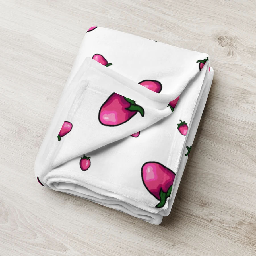 Strawberry Throw // Throw Blanket by Allcolor product image (6)