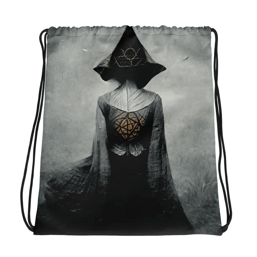 Mystical Robed Wanderer Drawstring Bag product image (1)