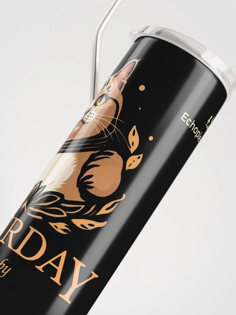 Caturday Stainless Tumbler - Big Orange Kitty - Stable Diffusion product image (5)