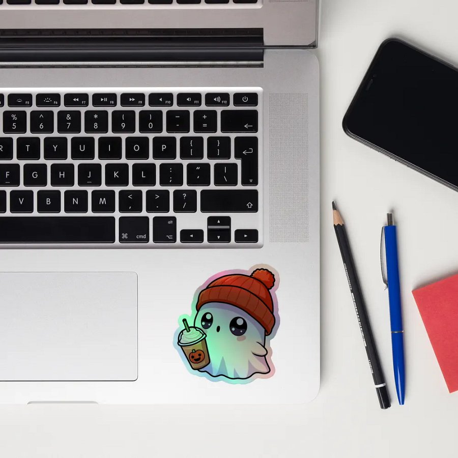 Spooky Ghost Holographic Sticker Set product image (12)