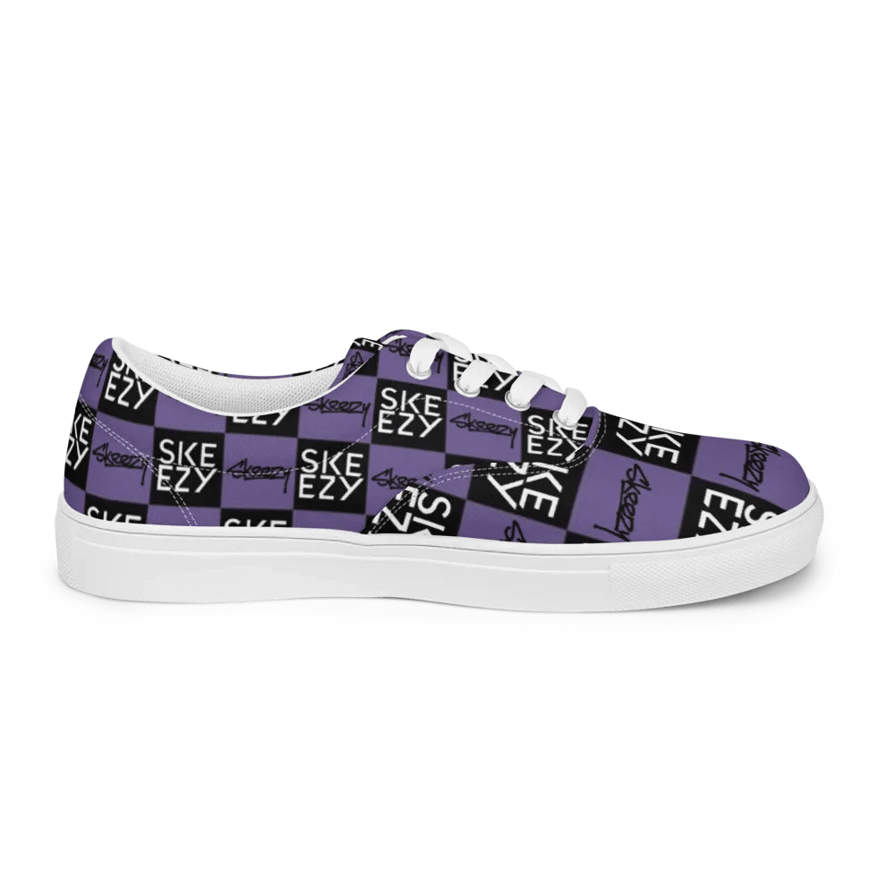 Checkered Skeezy Lace-Up Shoes PUR/BLK (Men's) product image (10)
