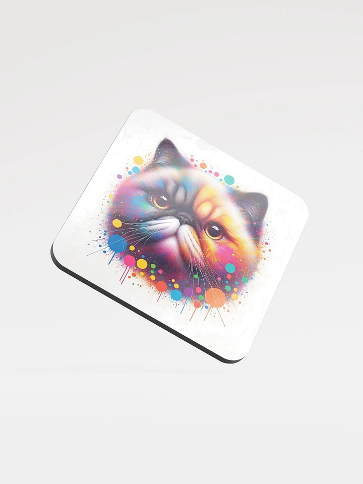 Glossed Cork Coaster: Exotic Shorthair product image (1)