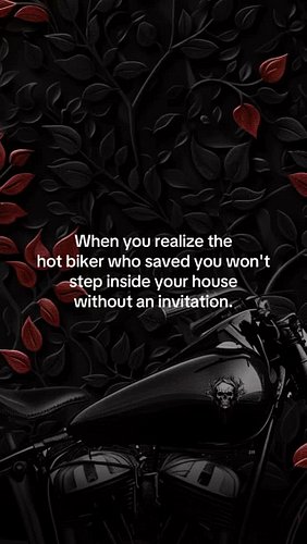 When you realize the hot biker who saved you won’t step inside your house without an invitation.

🌙Moonlit Thirst is availabl...