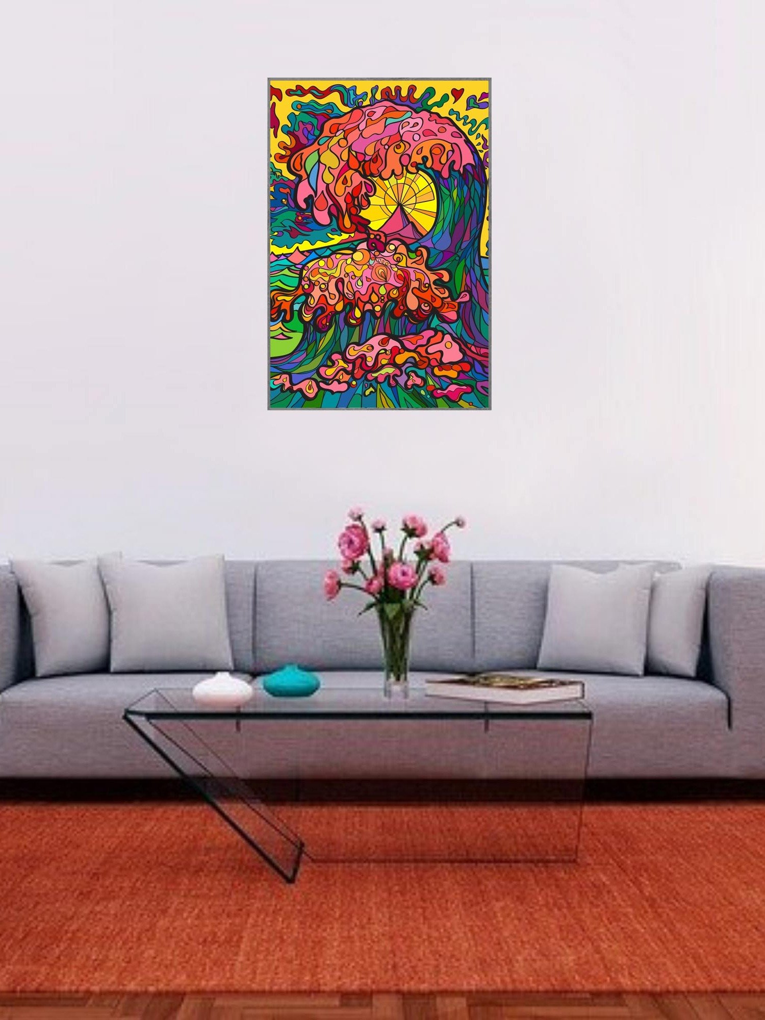 Sunset Wave: Enhanced Matte Poster – Ocean Wave product image (15)