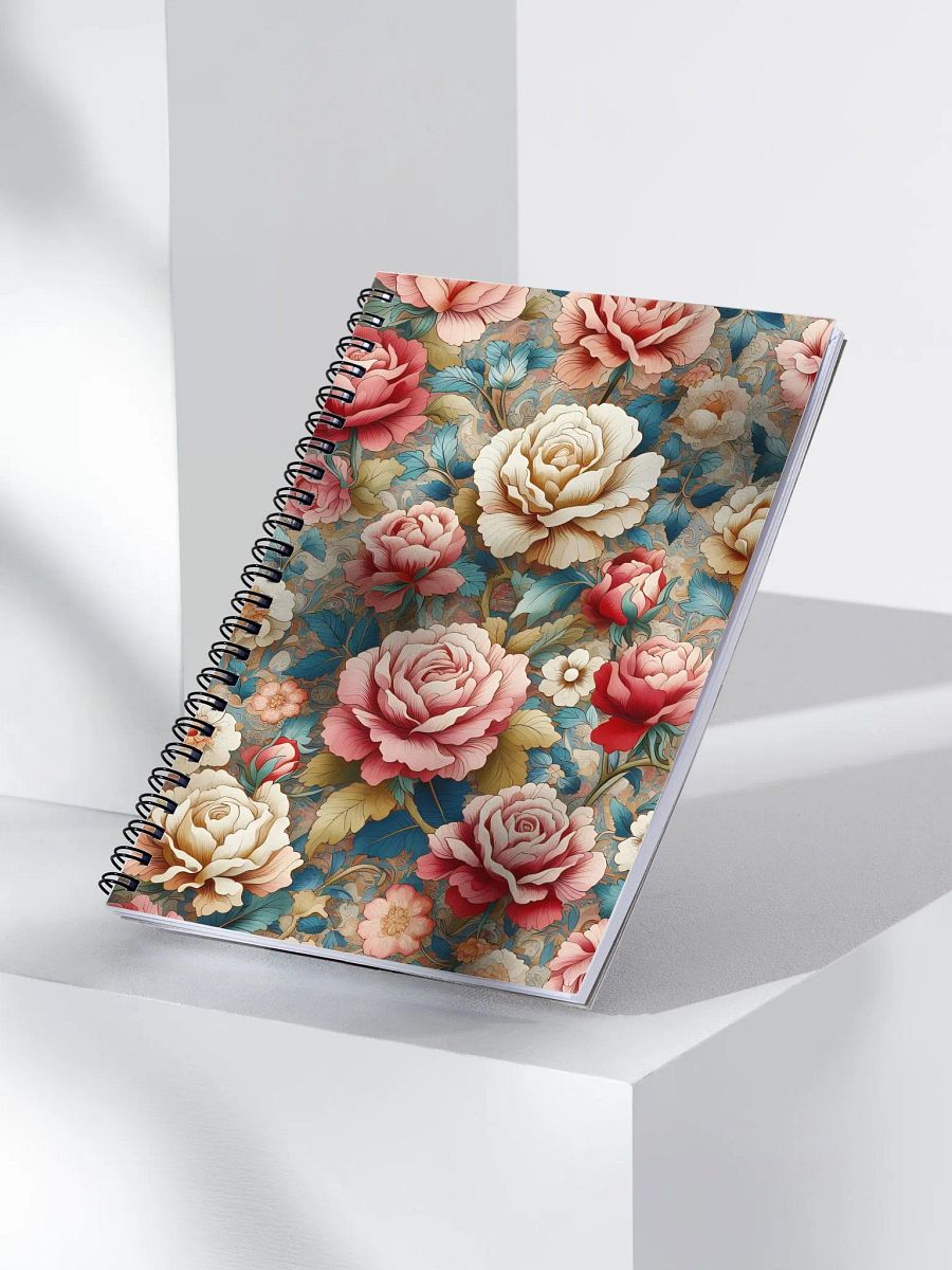 Royal Floral Spiral Notebook product image (3)