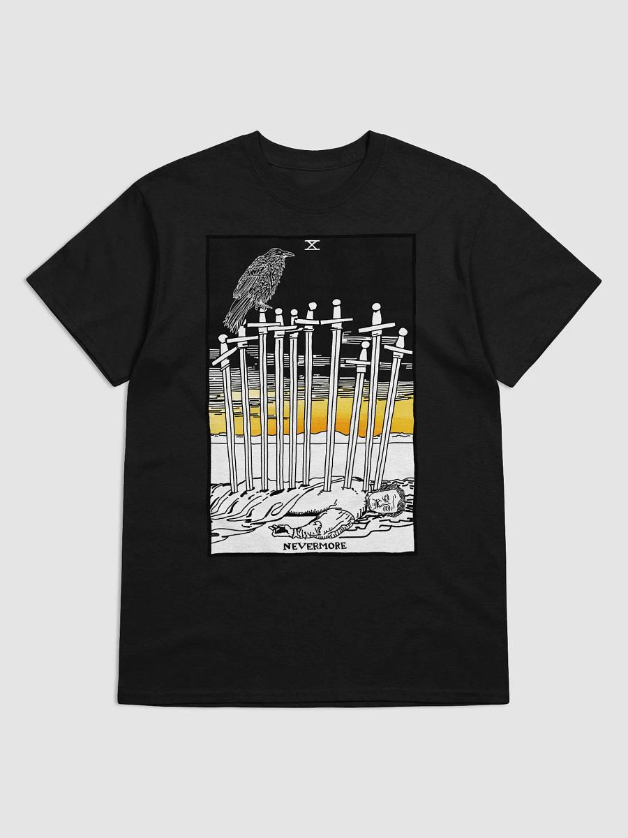 Edgar Allan Poe Ten of Swords Tarot Card Shirt product image (1)