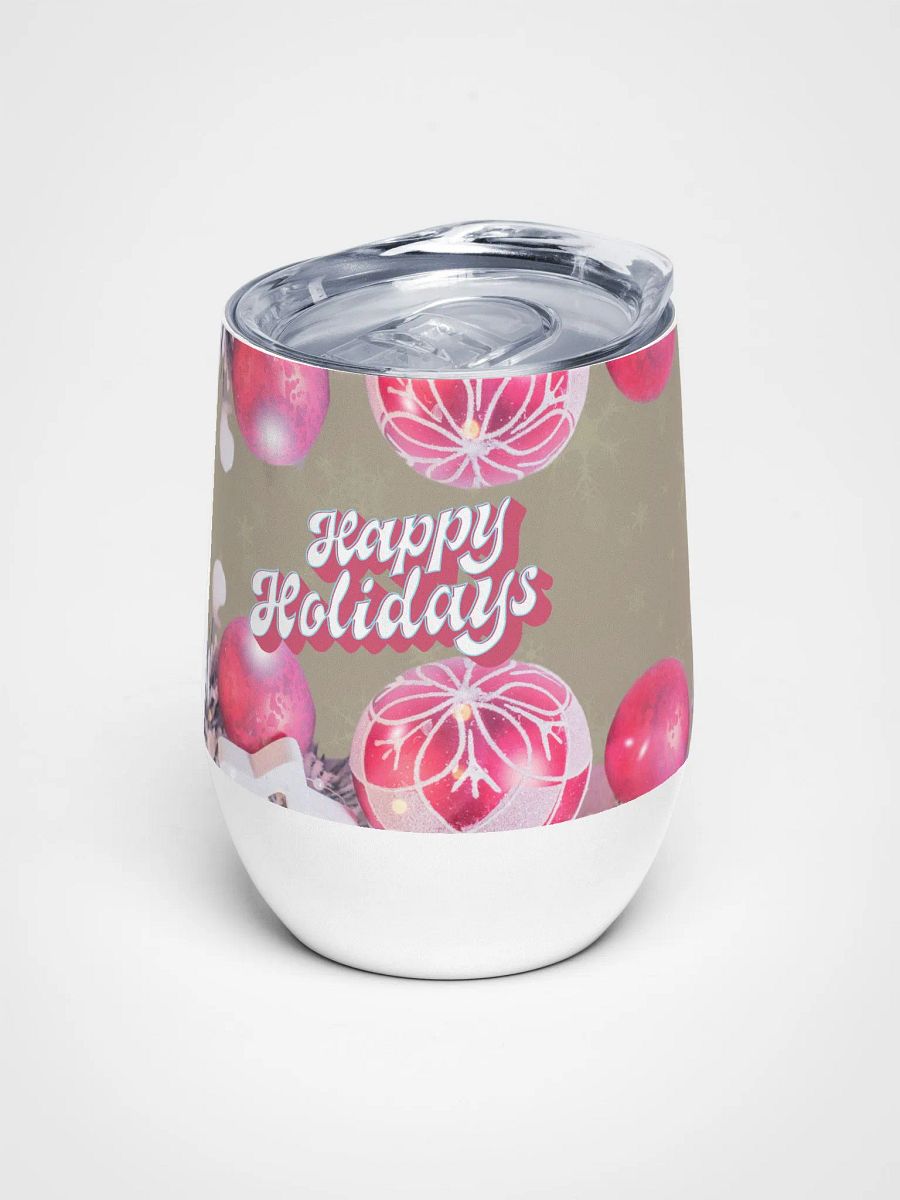Festive Holiday Happy Holidays Tumbler moms dads friends colleagues product image (1)