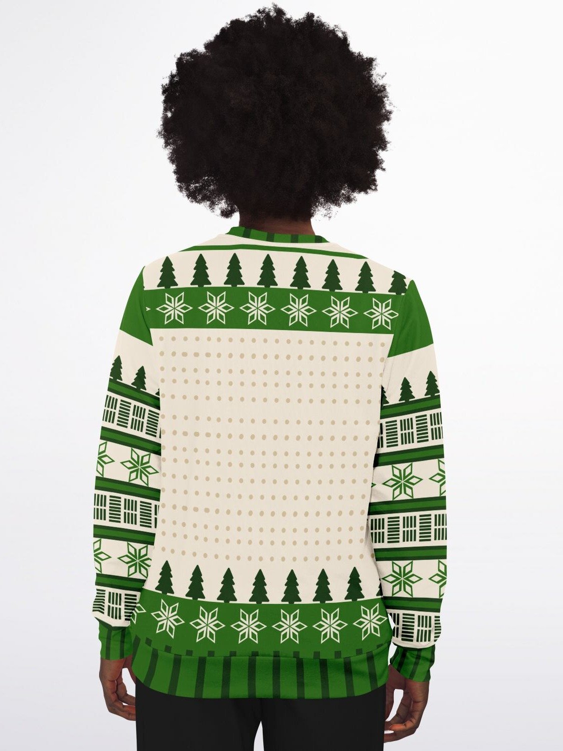 "Happy Holla Days" Funny Reindeer Christmas Sweatshirt | Cheeky Holiday Graphic Sweater | Playful Christmas Party Outfit product image (6)