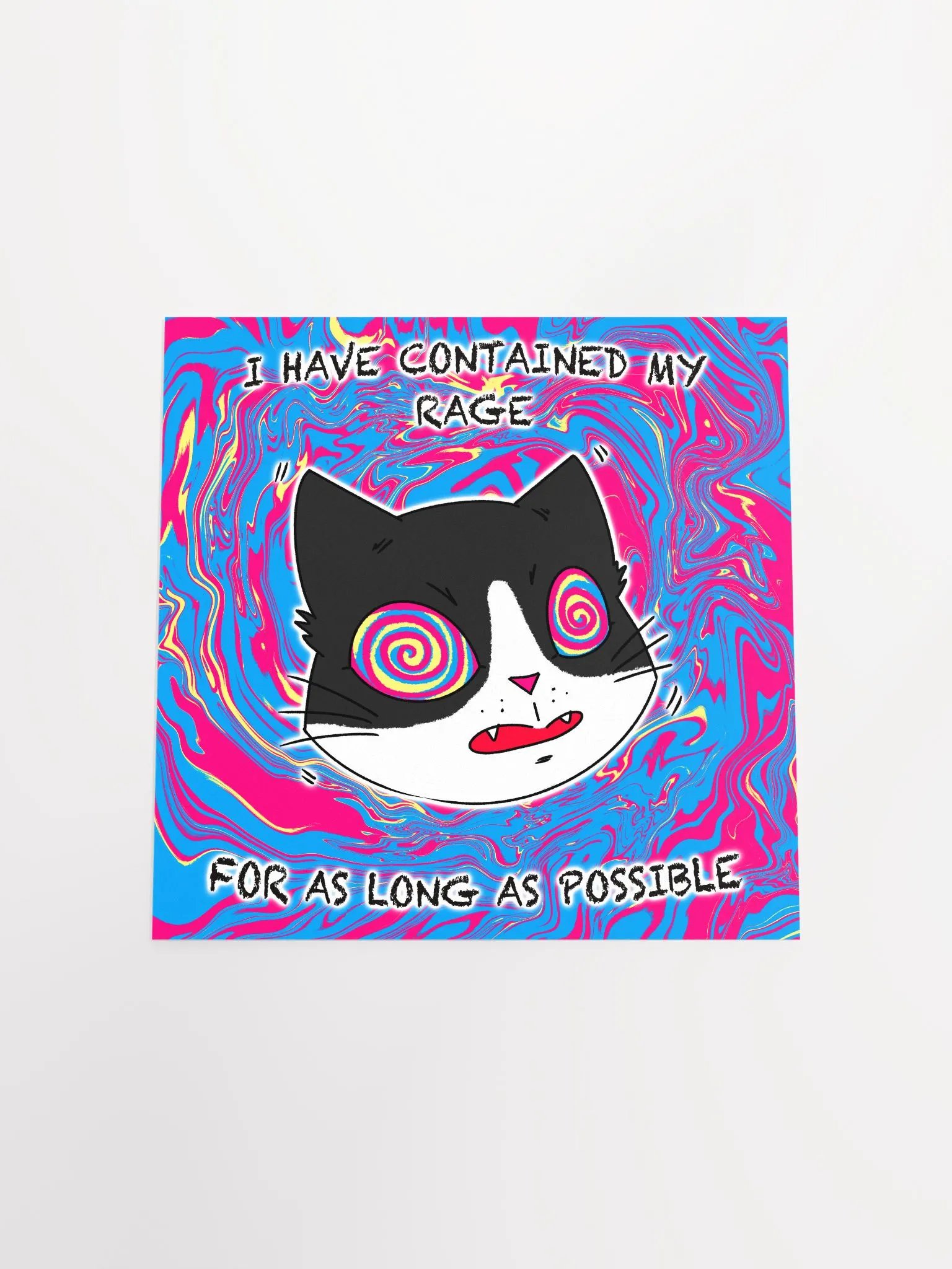 Rage Cat Matte Paper Poster product image (4)