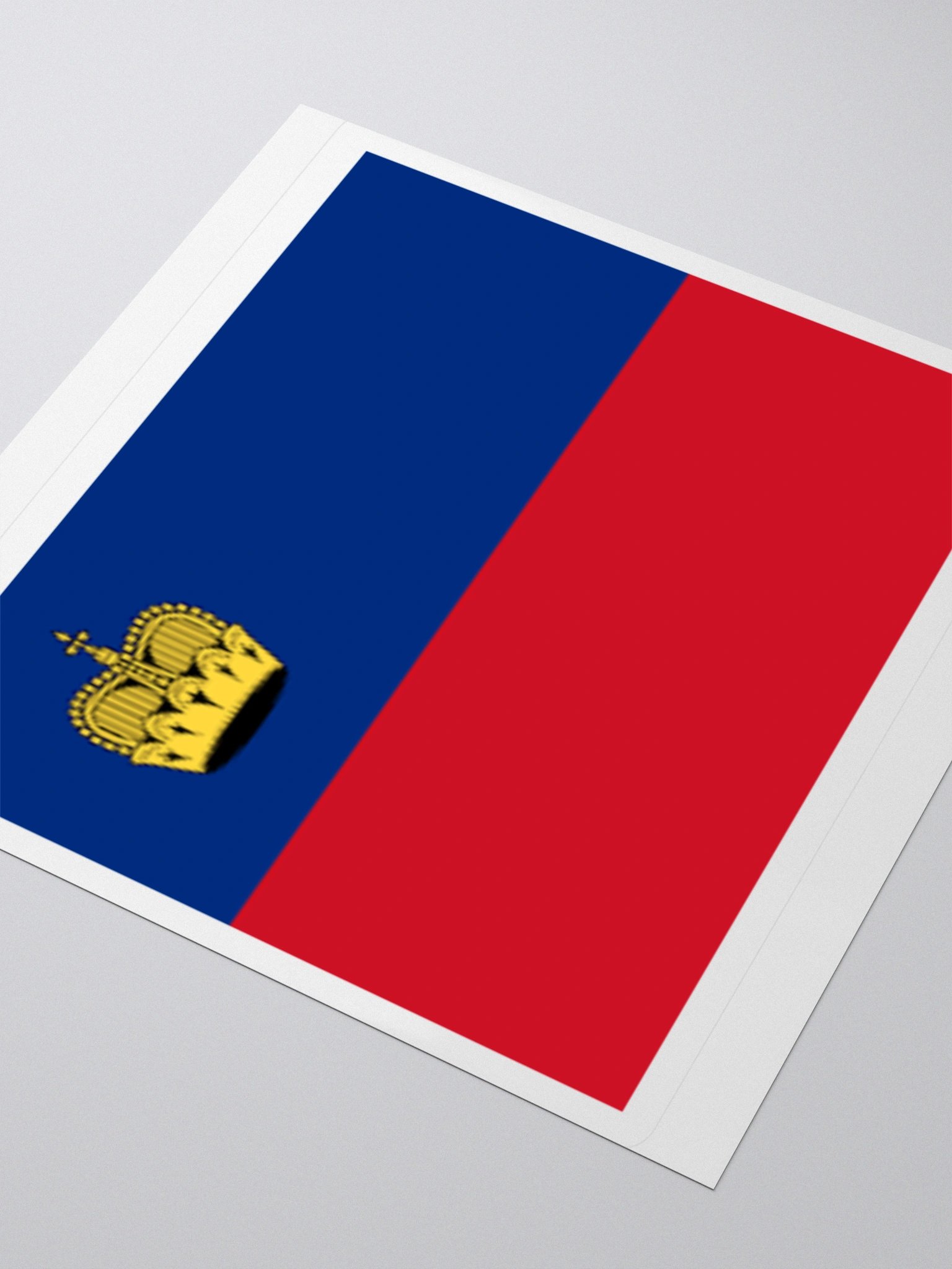 Liechtenstein Flag Sticker | Crown Design | Durable Vinyl | 3 Sizes product image (8)