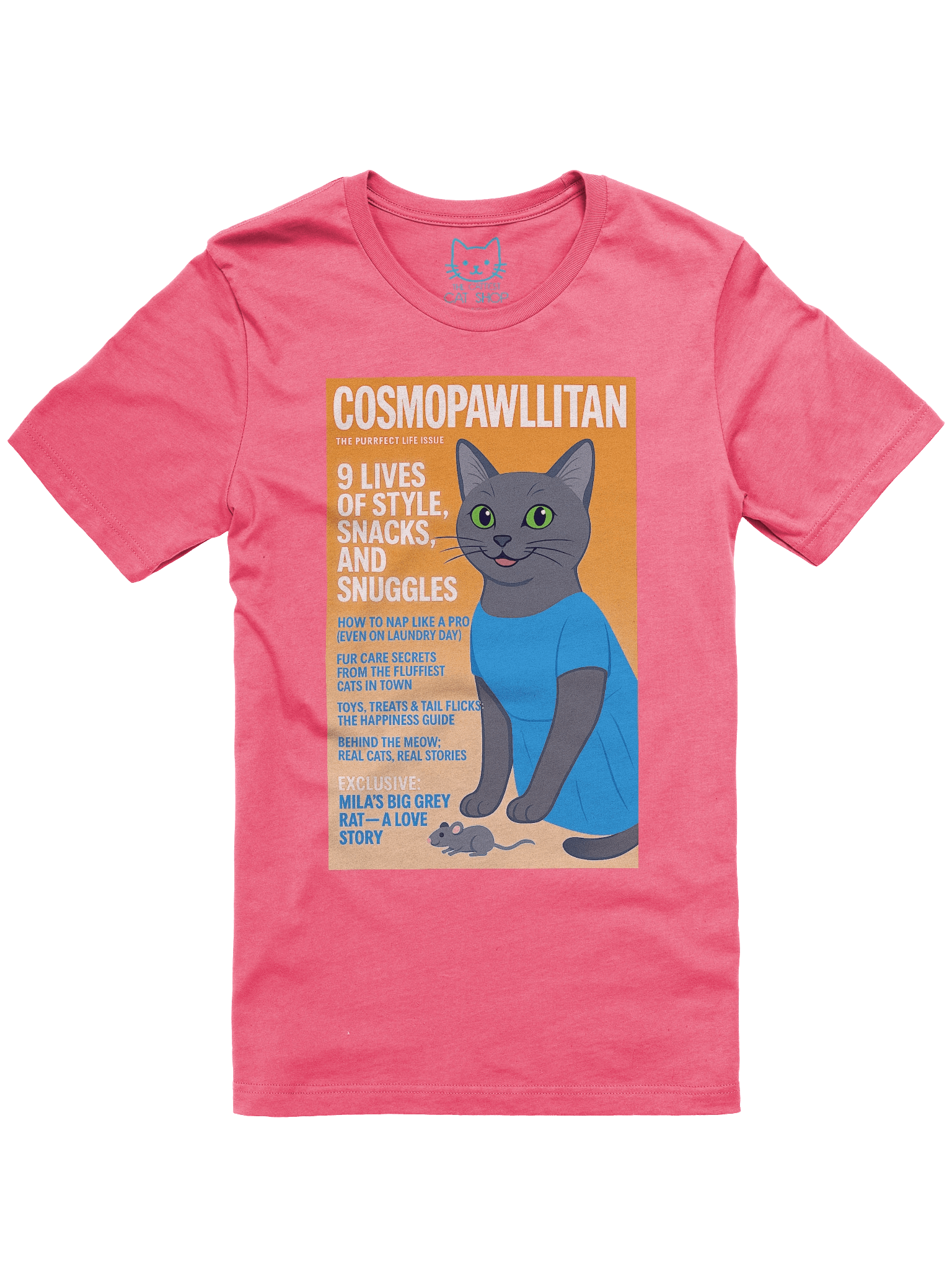 Cosmopawllitan Magazine Cat Parody Concert Tee Fit Unisex T-Shirt product image (37)