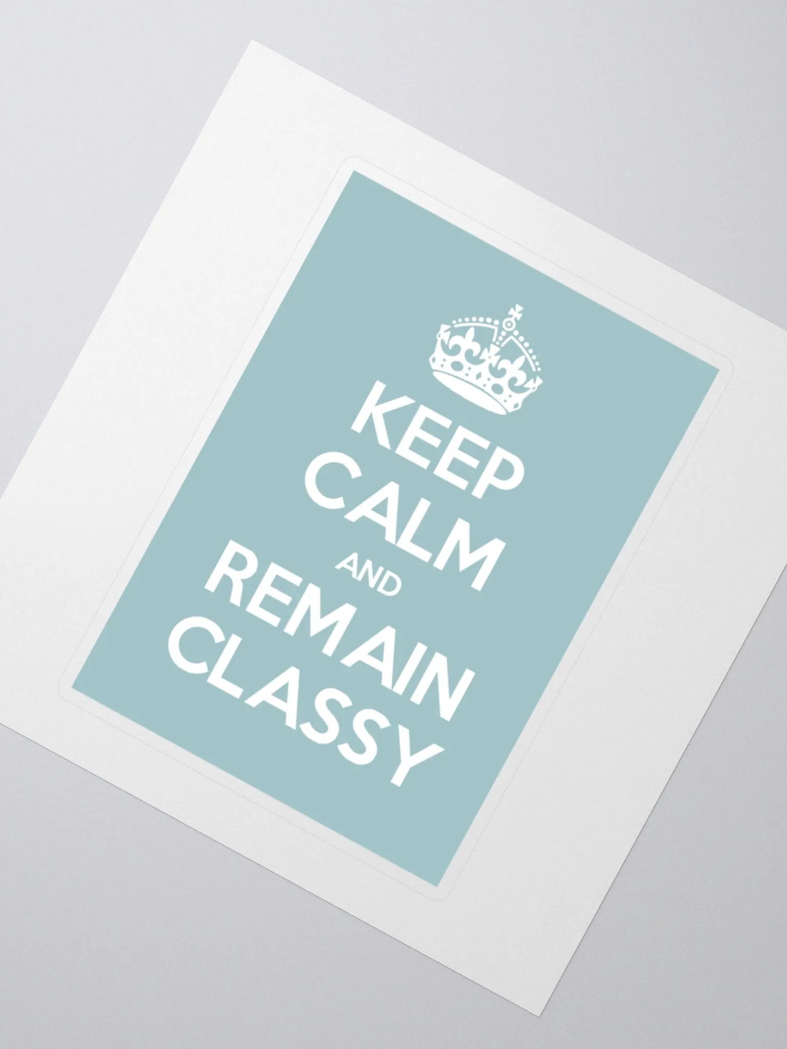 Keep Calm Sticker in Blue product image (8)