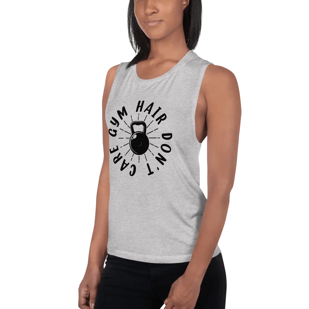 Hair Gym Don't Care - Flowy Muscle Tank product image (8)