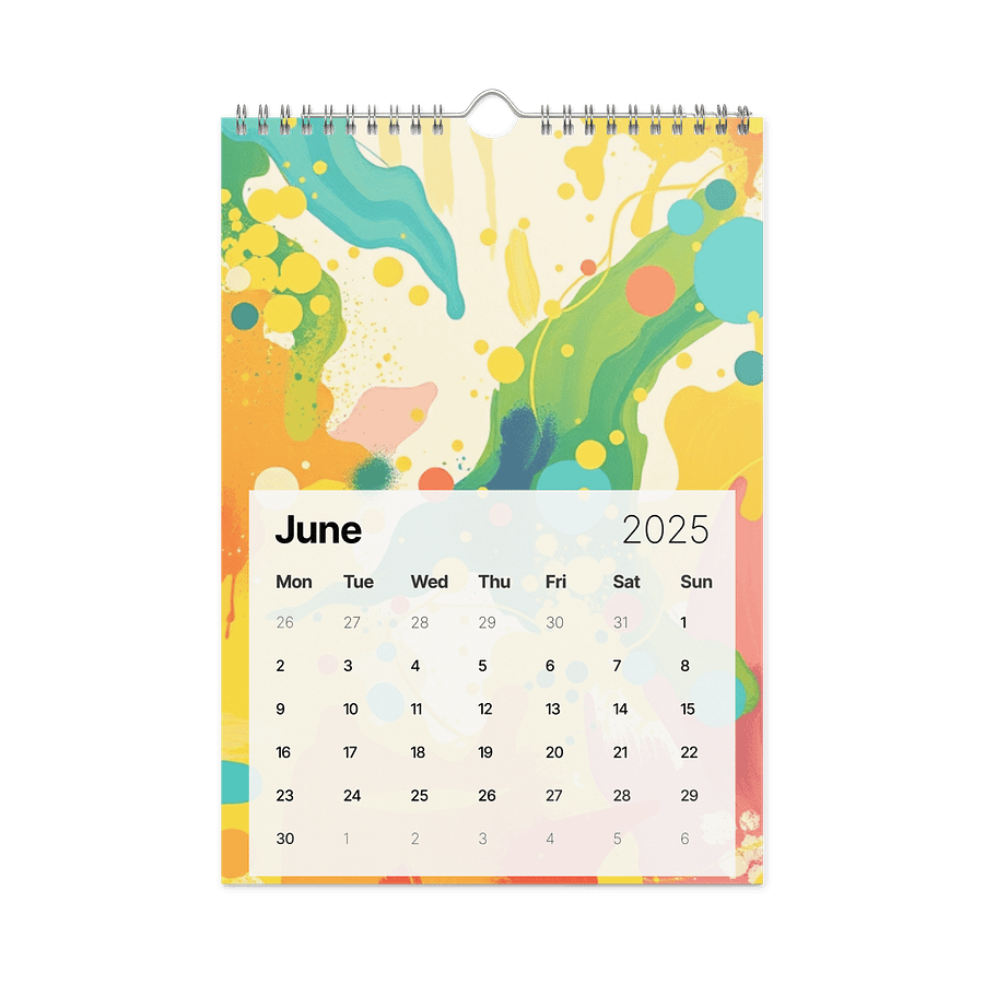 ART ABSTRACT WALL CALENDAR 2026 product image (8)