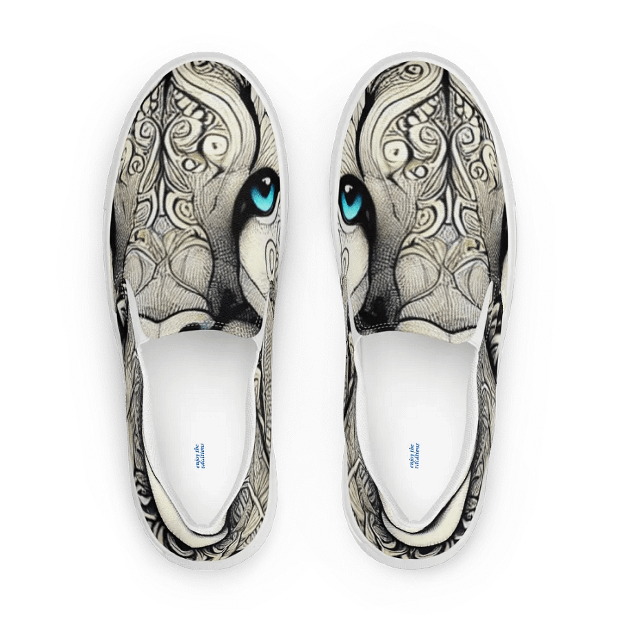 Women's Slip-On Canvas Shoes | AI-Designed Puma Mandala Motif product image (1)