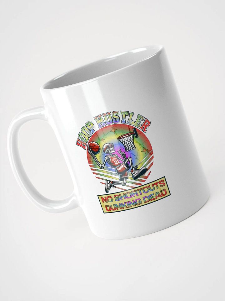 Hoop Hustler No Shortcut Dunking Dead Skeleton Slam Mug product image (2)