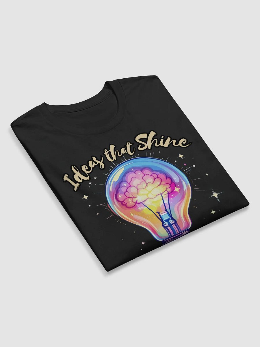 Neon Brainwave Shirt - Futuristic Lightbulb Brain Tee - Artistic Long Sleeve Top product image (5)