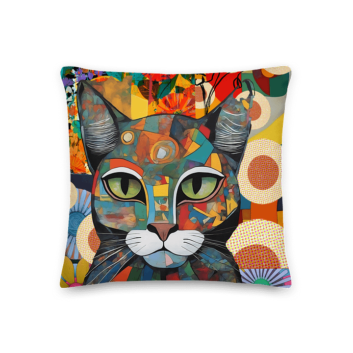 'Gato de Jardin ' by Edward Martin Print Pillow product image (1)
