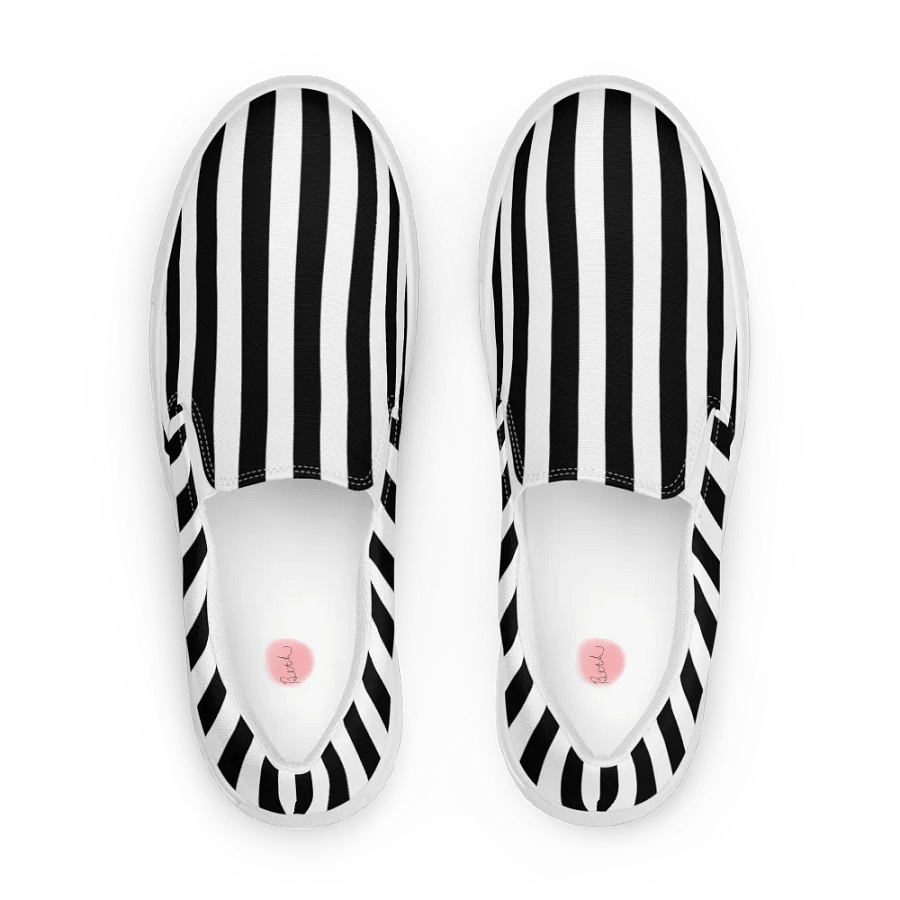 Black And White Striped Woman's Shoes product image (4)