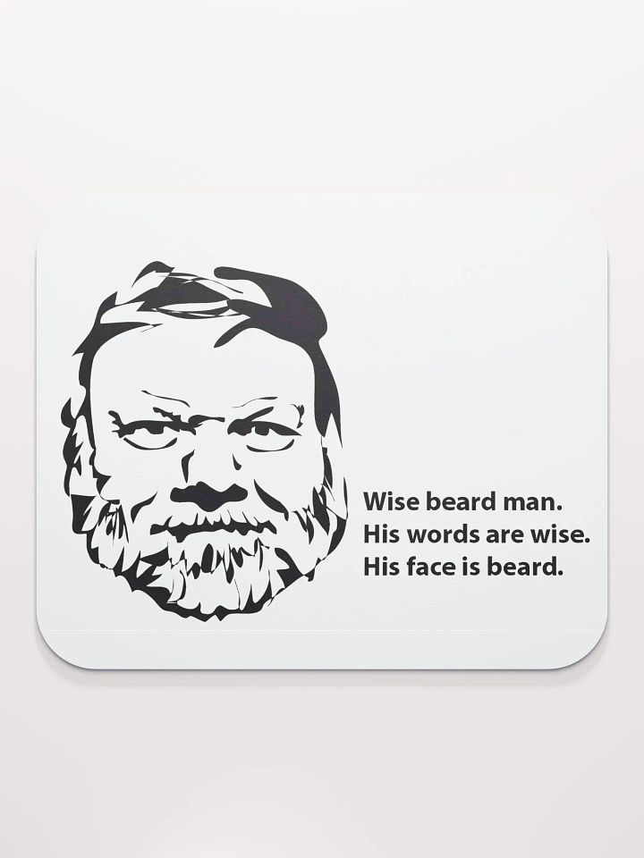 Wise Beard Man Mouse Pad product image (2)