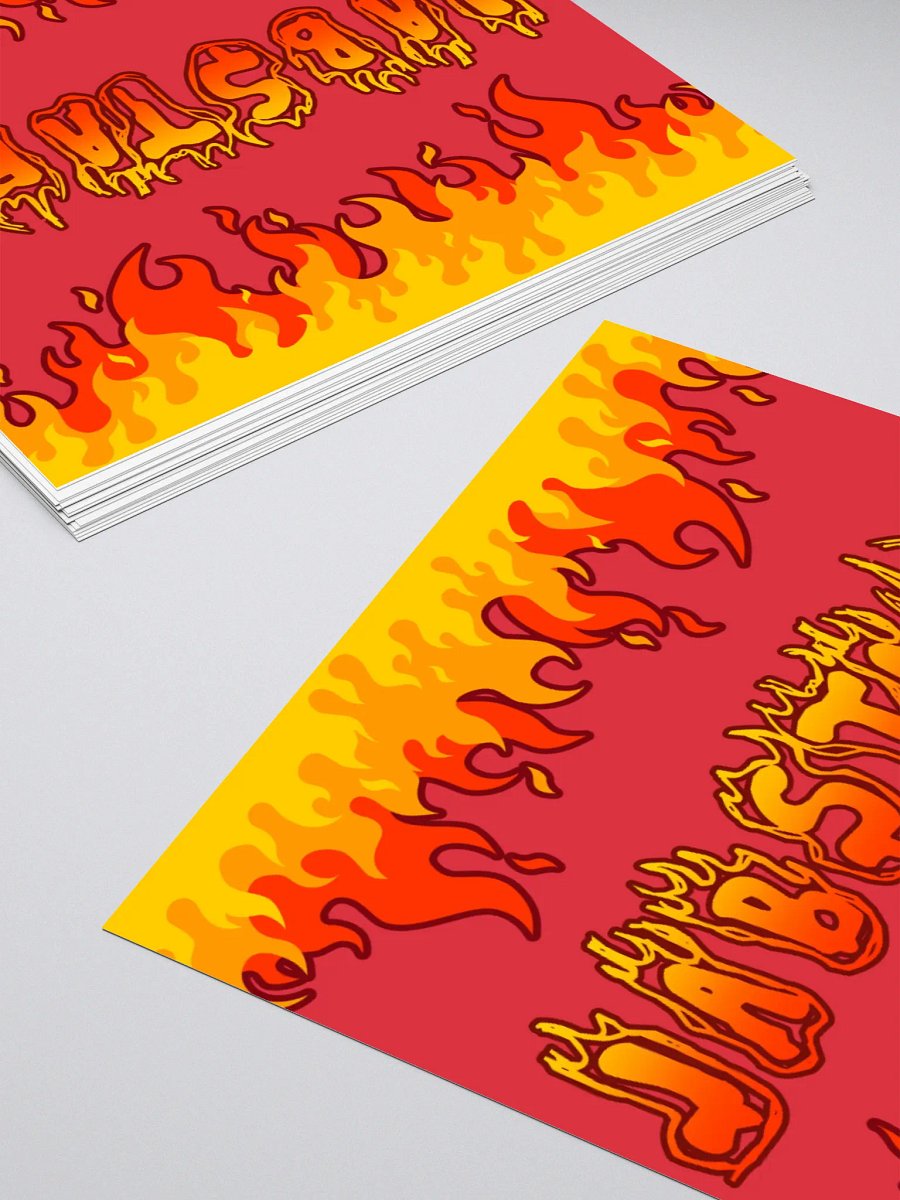 JABSTARS ON FIRE STICKER product image (4)