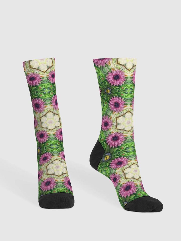 Kaleidoscopic Garden Crew Socks product image (1)