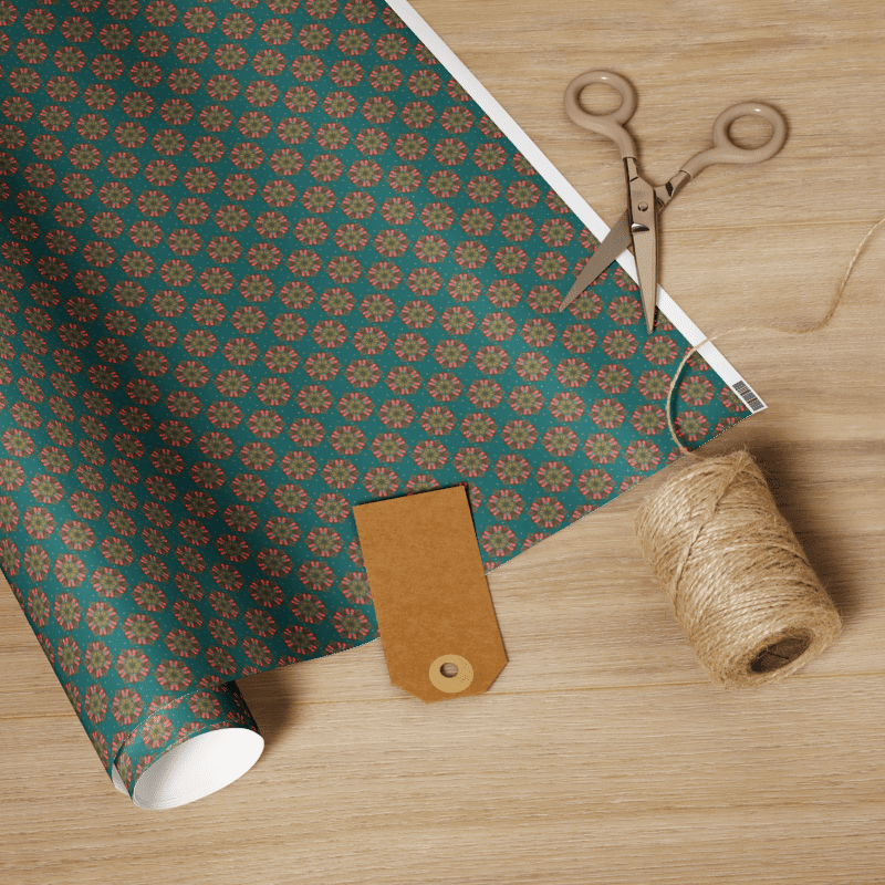 Nordic Cabin Pattern – Wrapping Paper product image (1)