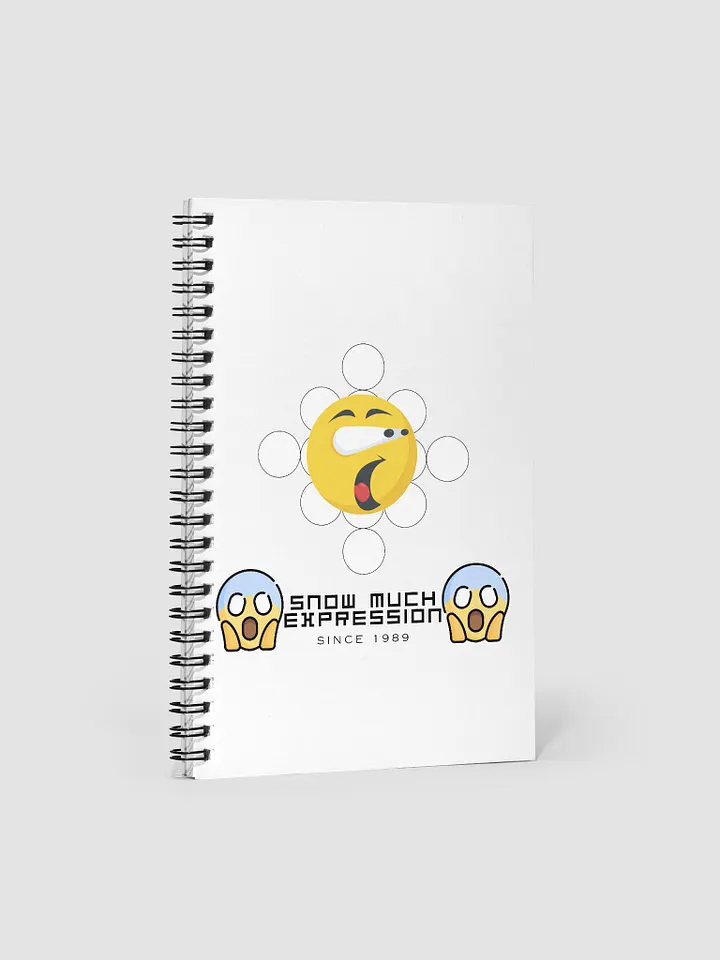 Snow Much Expression spiral notebook product image (1)