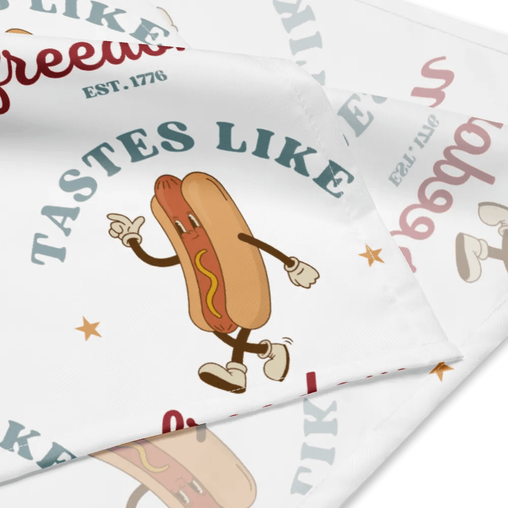 Tastes Like Freedom Hotdog Bandana product image (3)