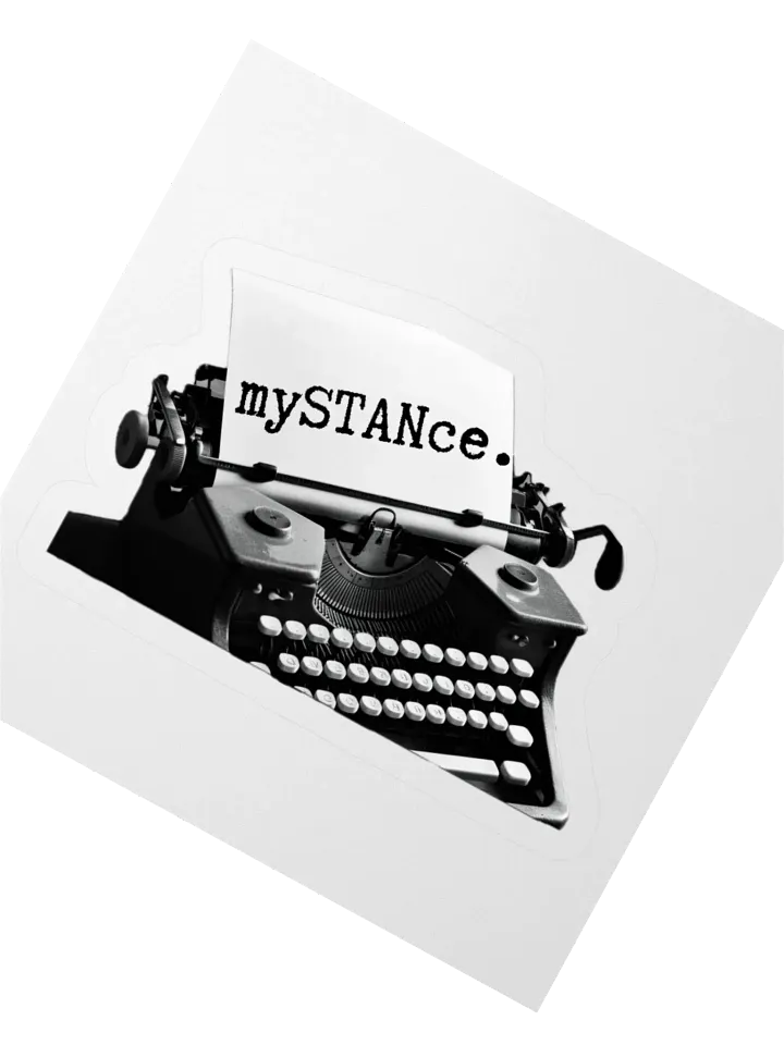 Vintage Typewriter 'mySTANce' Kiss Cut Stickers product image (6)