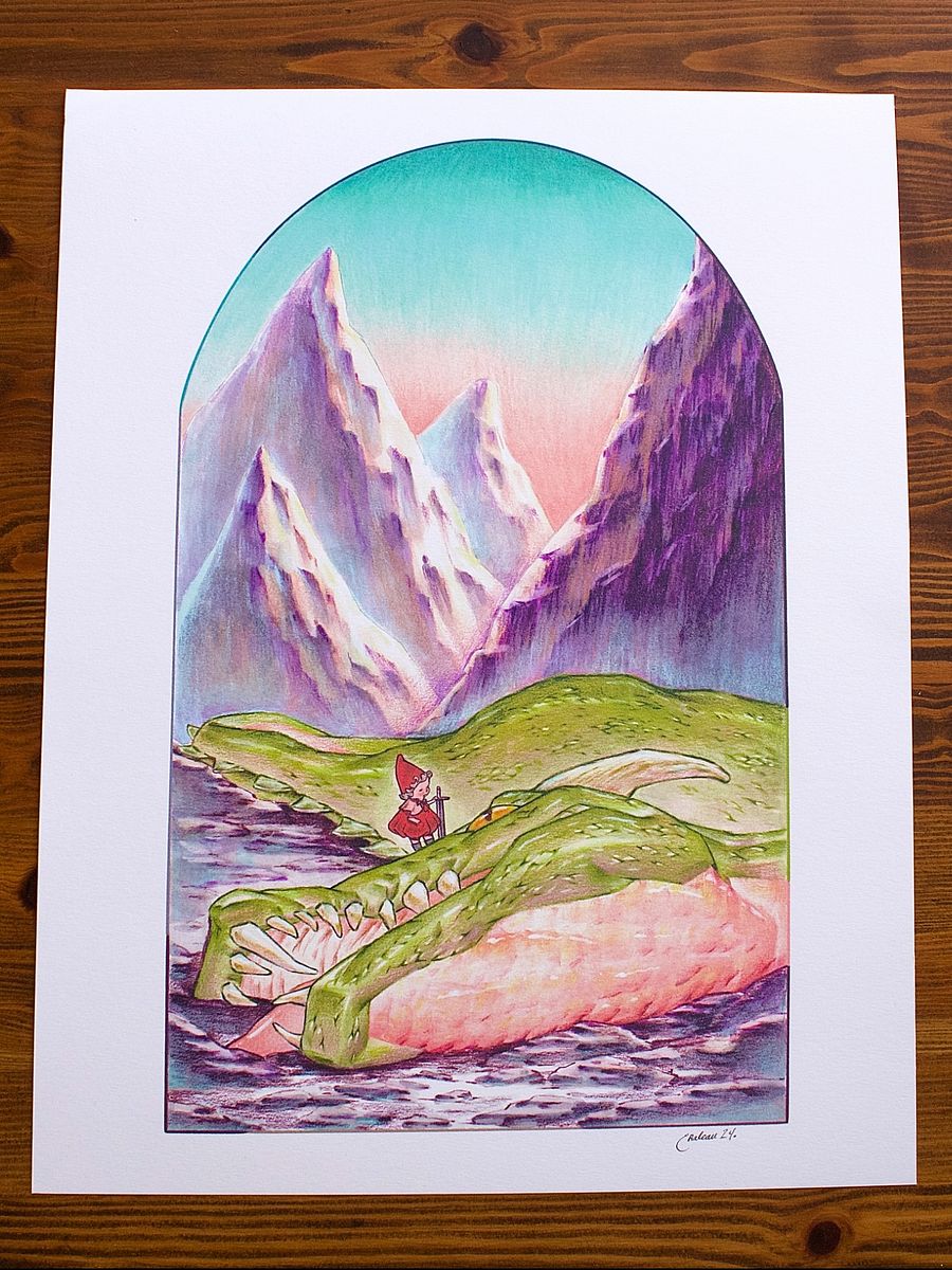The Small Dragon Slayer Print product image (1)