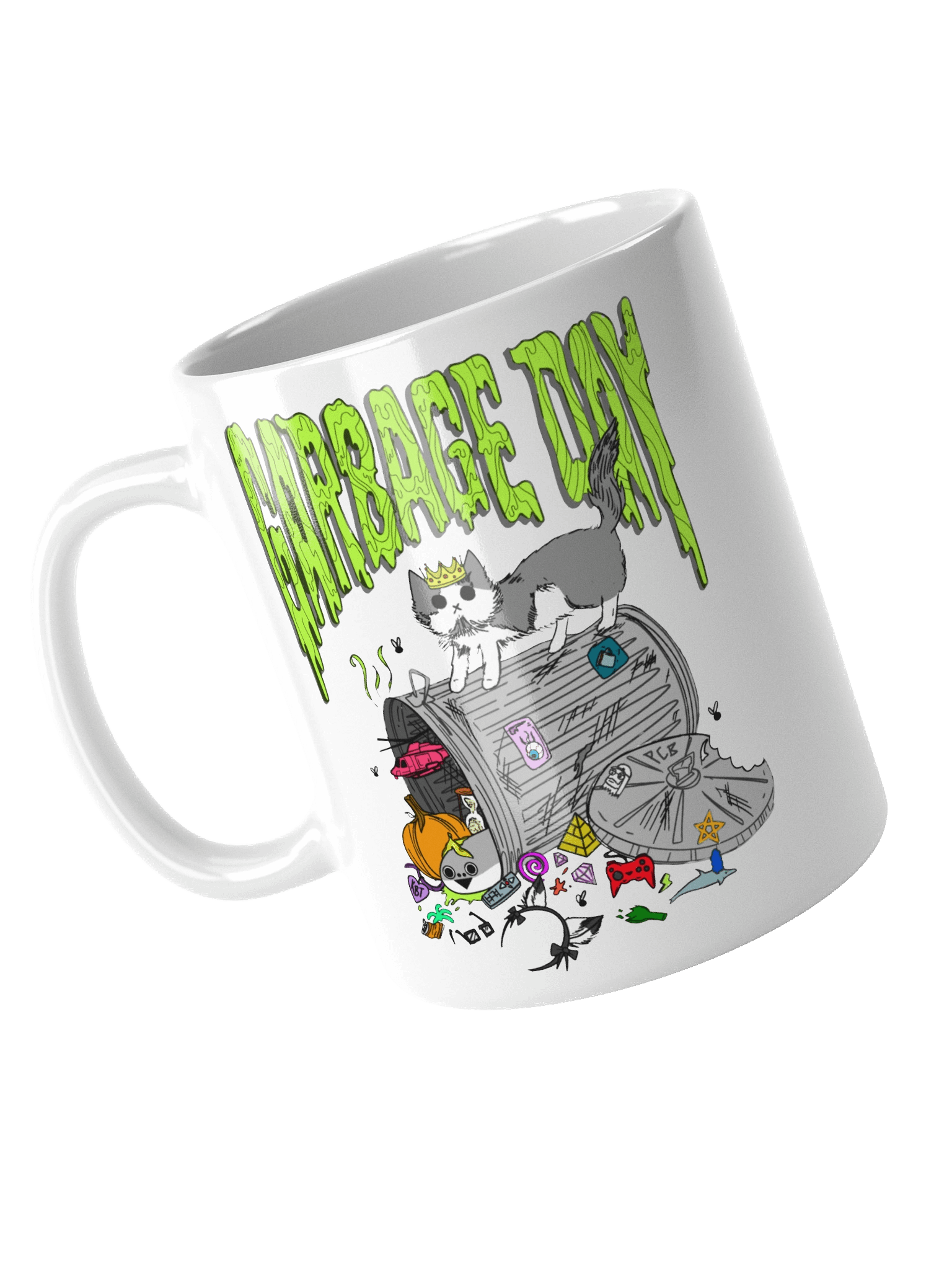 garbage day mug (white) product image (4)