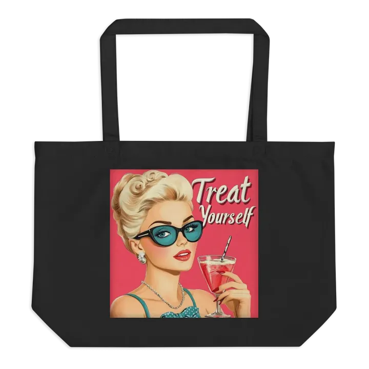 Treat Yourself Retro Chic Tote Bag product image (1)