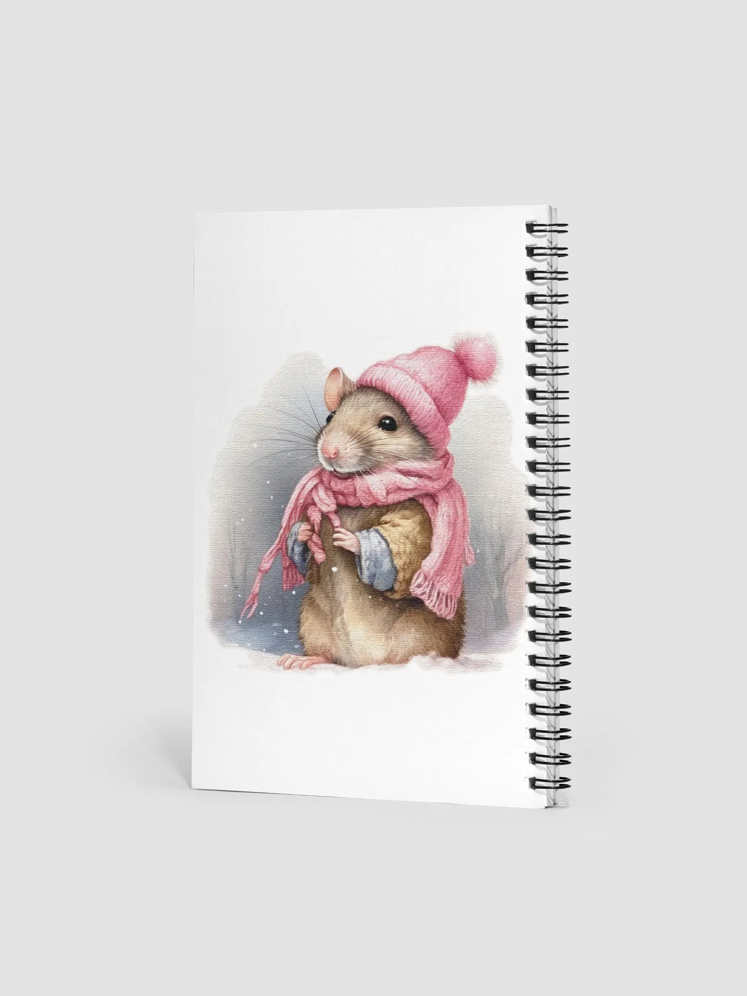 Adorable cute Mouse wearing a pink hat and scarf product image (2)