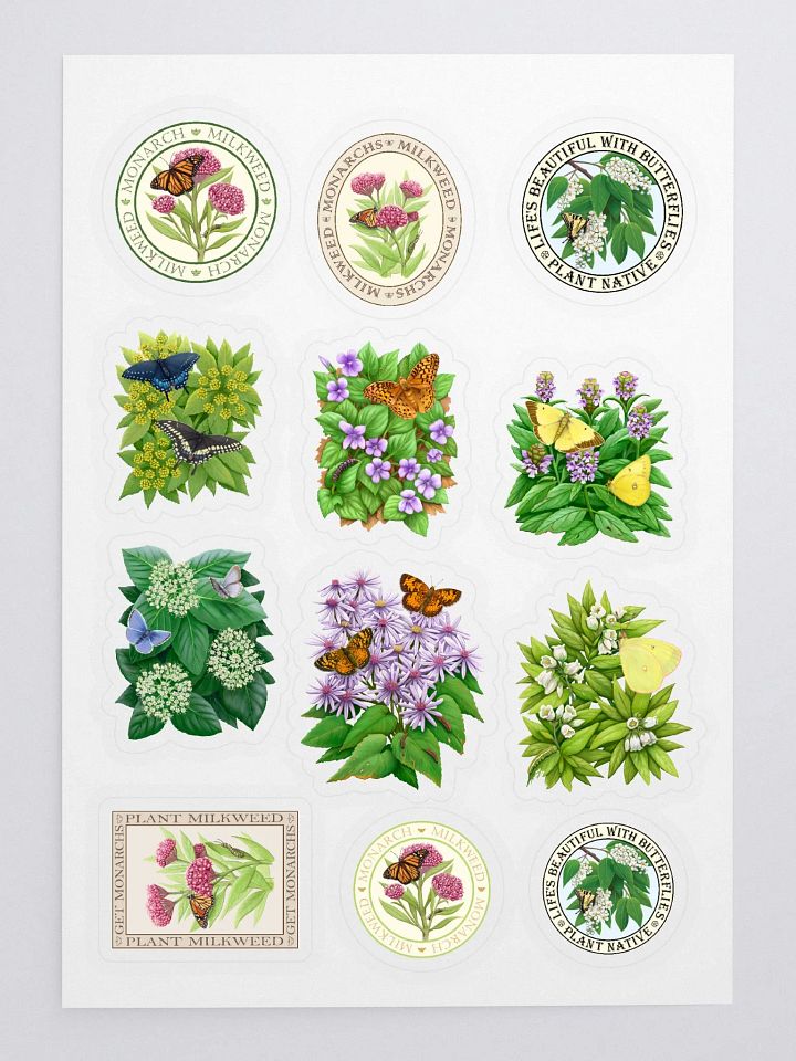 Butterflies & Host Plants Stickers product image (2)