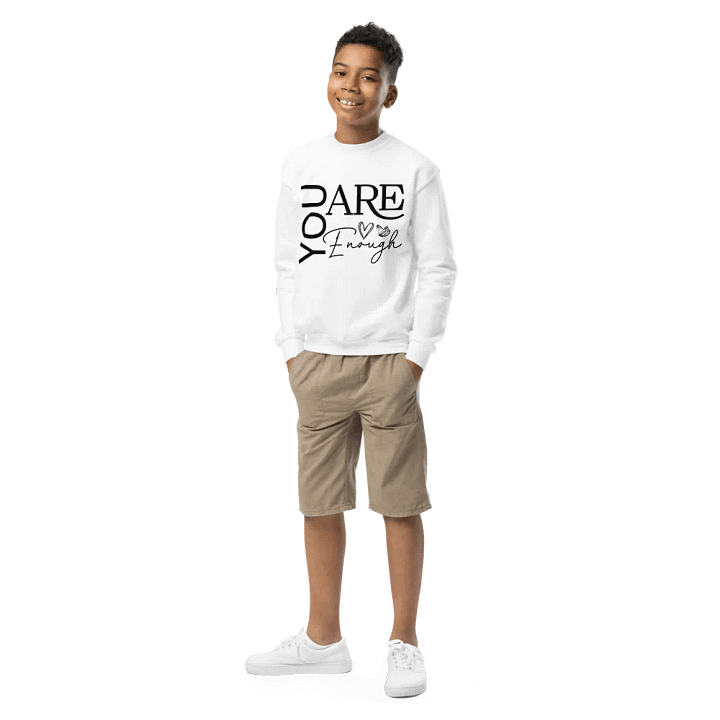 You Are Enough - Empowering Motivational Quote Youth Unisex Sweatshirt product image (1)