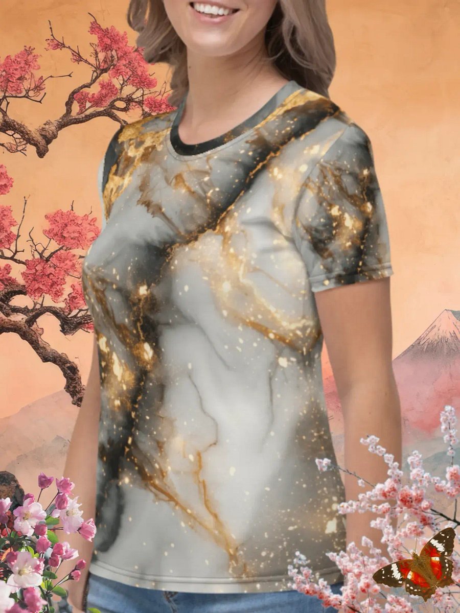 Galaxy Marble Print T-Shirt product image (3)
