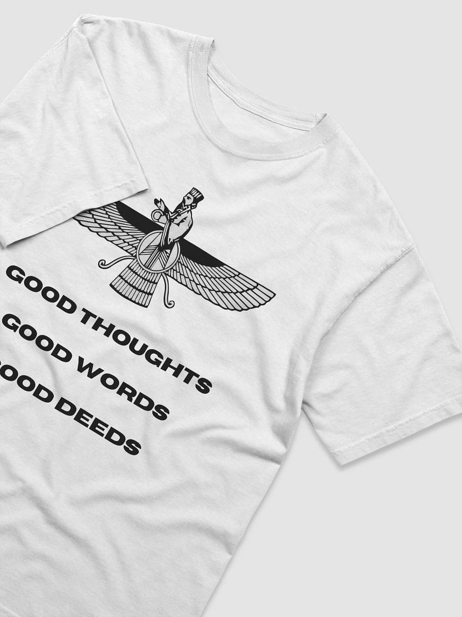 Faravahar Persian Design T-Shirt Good Thoughts Good Words Good Deeds product image (3)