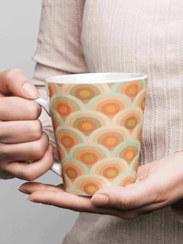 Scalloped Sunset Latte Mug product image (1)