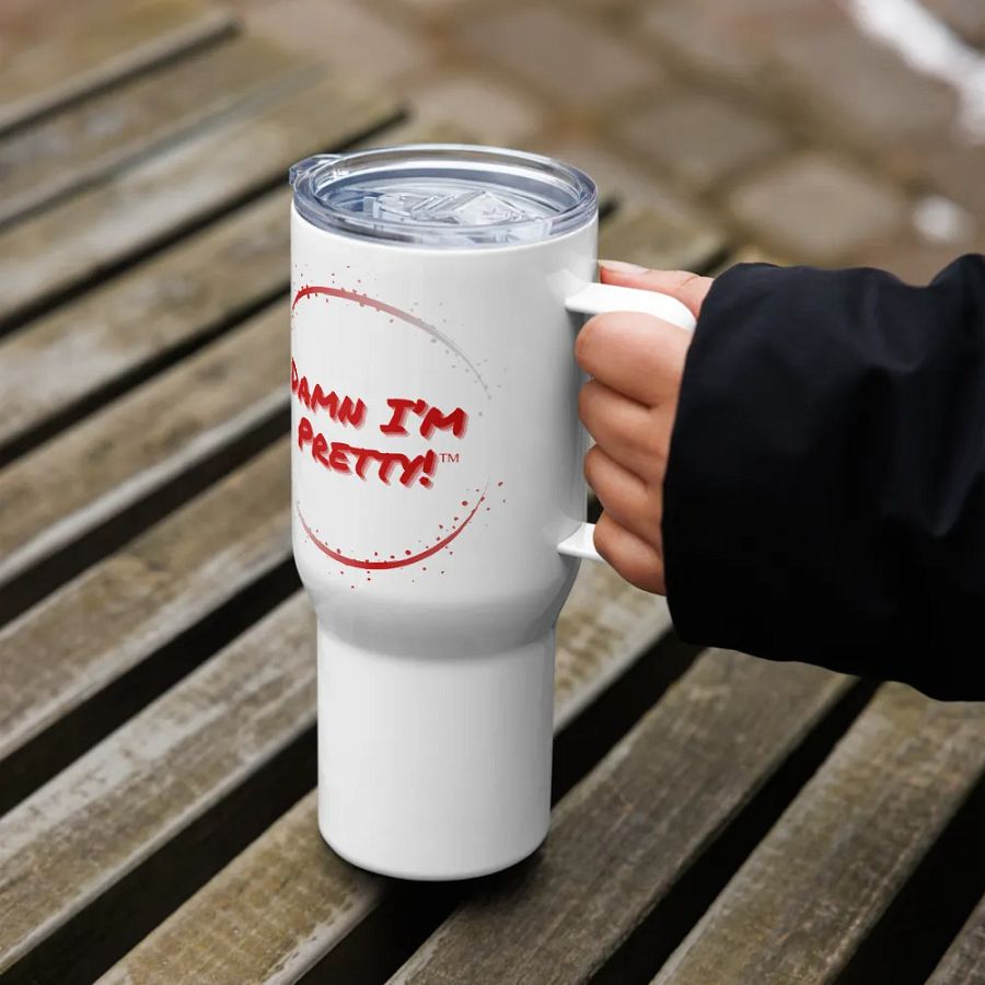 Damn I'm Pretty Travel Mug - Red Circle product image (4)