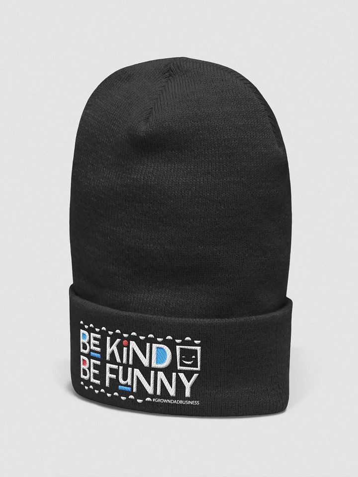'Be Kind Be Funny' BEANIE WINTER CAP | +5 colors | light on dark product image (2)